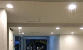 Lift lobby ceiling water leak
