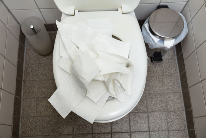 toilet paper sparingly