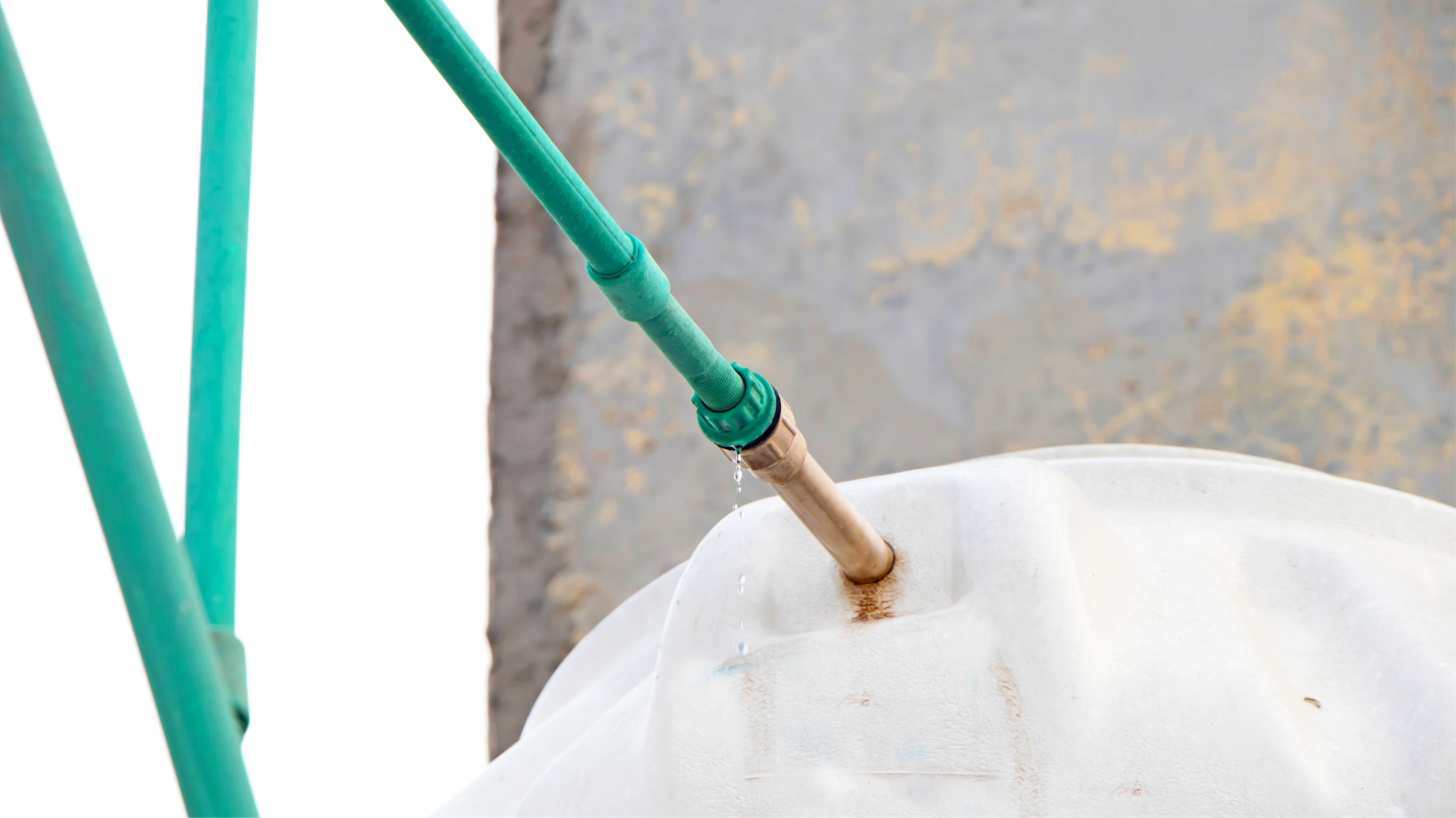 water tank leak